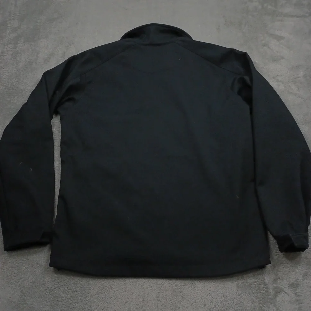 Arkansas Razorbacks Jacket Mens Medium Black Columbia Full Zip Outdoor